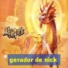 gerador de nick